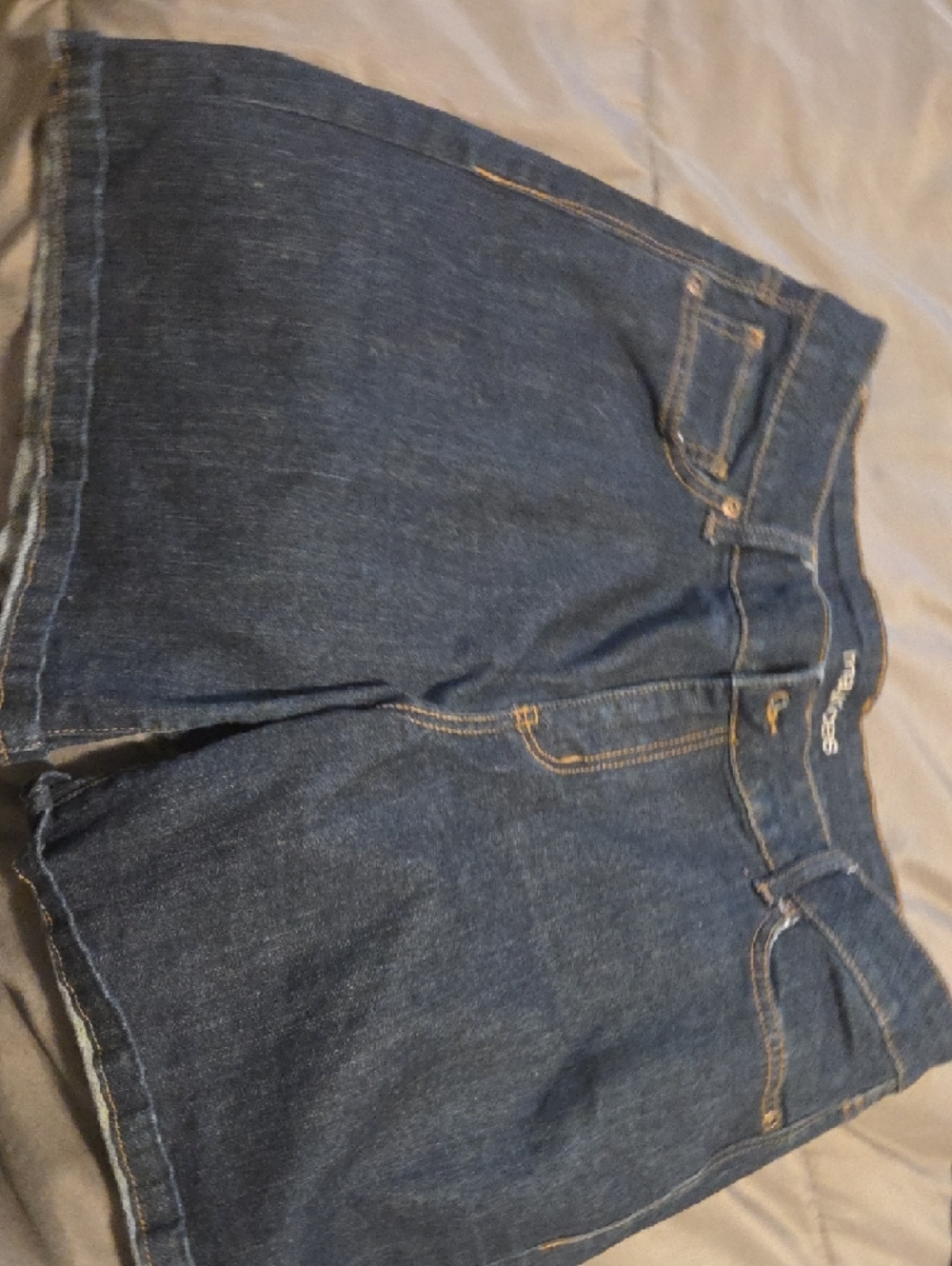 Judy Blue Women's Blue Denim Cutoff Shorts - Distressed - Picture 4 of 6